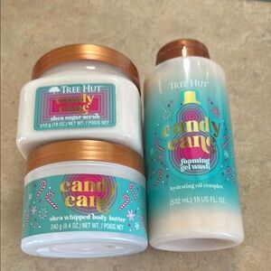 Tree Hut Candy Cane Bath Set